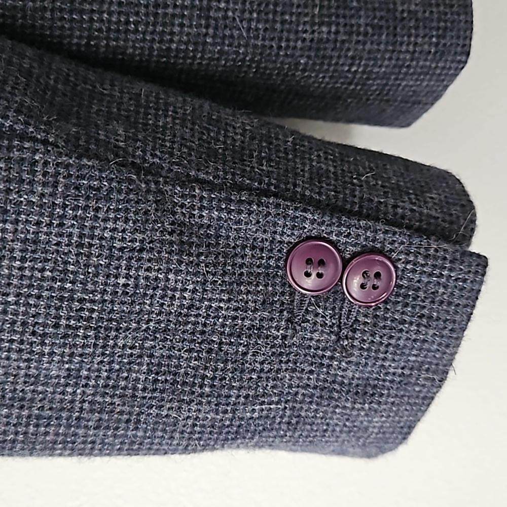 Diane VonFurstenberg double-breasted wool-blend blazer jacket size 6 - Picture 9 of 10